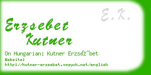 erzsebet kutner business card